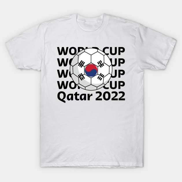 World Cup Qatar 2022  - Team South Korea T-Shirt by Inspirit Designs